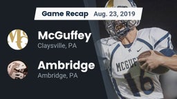 Recap: McGuffey  vs. Ambridge  2019