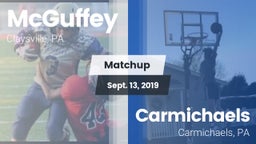 Matchup: McGuffey vs. Carmichaels  2019