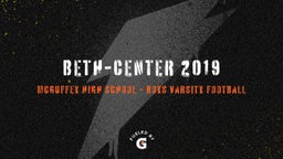McGuffey football highlights Beth-Center 2019