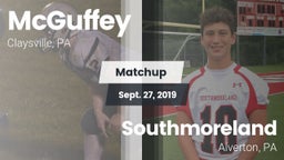 Matchup: McGuffey vs. Southmoreland  2019