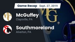 Recap: McGuffey  vs. Southmoreland  2019
