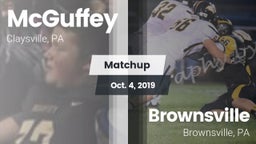 Matchup: McGuffey vs. Brownsville  2019