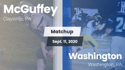 Matchup: McGuffey vs. Washington  2020