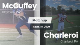 Matchup: McGuffey vs. Charleroi  2020