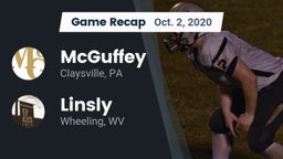 Recap: McGuffey  vs. Linsly  2020