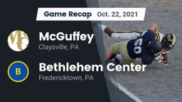 Recap: McGuffey  vs. Bethlehem Center  2021