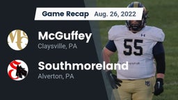 Recap: McGuffey  vs. Southmoreland  2022