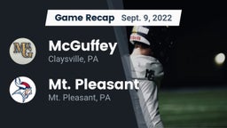 Recap: McGuffey  vs. Mt. Pleasant  2022