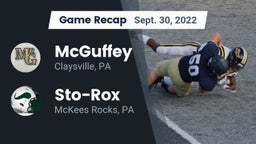 Recap: McGuffey  vs. Sto-Rox  2022
