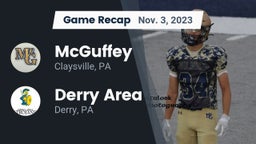 Recap: McGuffey  vs. Derry Area 2023