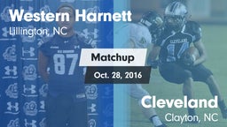 Matchup: Western Harnett vs. Cleveland  2016