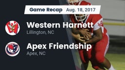 Recap: Western Harnett  vs. Apex Friendship  2017