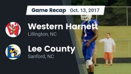 Recap: Western Harnett  vs. Lee County  2017