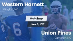 Matchup: Western Harnett vs. Union Pines  2017