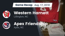 Recap: Western Harnett  vs. Apex Friendship  2018