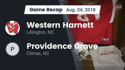 Recap: Western Harnett  vs. Providence Grove  2018
