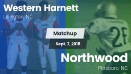 Matchup: Western Harnett vs. Northwood  2018