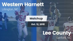 Matchup: Western Harnett vs. Lee County  2018