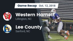 Recap: Western Harnett  vs. Lee County  2018