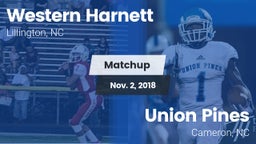 Matchup: Western Harnett vs. Union Pines  2018