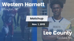 Matchup: Western Harnett vs. Lee County  2019