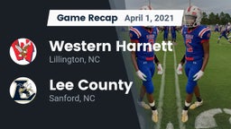 Recap: Western Harnett  vs. Lee County  2021