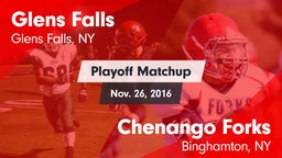 Matchup: Glens Falls vs. Chenango Forks  2016
