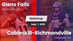 Matchup: Glens Falls vs. Cobleskill-Richmondville  2018