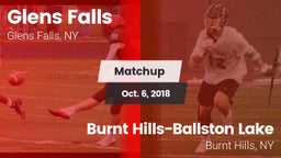 Matchup: Glens Falls vs. Burnt Hills-Ballston Lake  2018