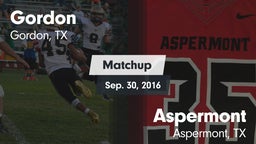 Matchup: Gordon vs. Aspermont  2016
