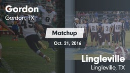 Matchup: Gordon vs. Lingleville  2016