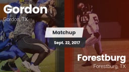 Matchup: Gordon vs. Forestburg  2017