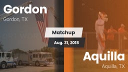 Matchup: Gordon vs. Aquilla  2018