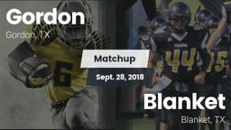 Matchup: Gordon vs. Blanket  2018