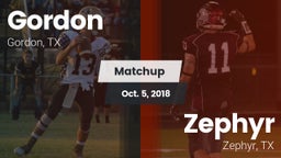 Matchup: Gordon vs. Zephyr  2018
