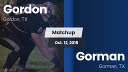 Matchup: Gordon vs. Gorman  2018