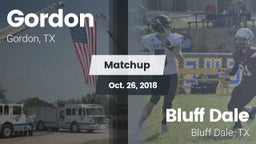 Matchup: Gordon vs. Bluff Dale  2018