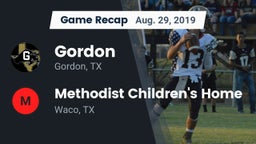 Recap: Gordon  vs. Methodist Children's Home  2019