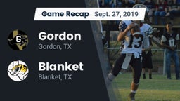 Recap: Gordon  vs. Blanket  2019