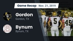 Recap: Gordon  vs. Bynum  2019