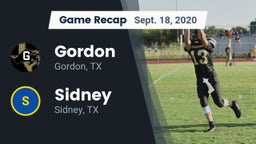 Recap: Gordon  vs. Sidney  2020