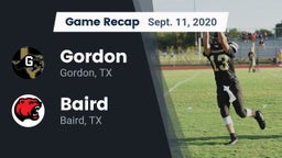 Recap: Gordon  vs. Baird  2020