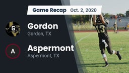 Recap: Gordon  vs. Aspermont  2020