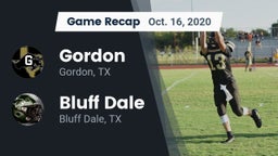 Recap: Gordon  vs. Bluff Dale  2020