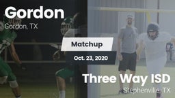 Matchup: Gordon vs. Three Way ISD 2020