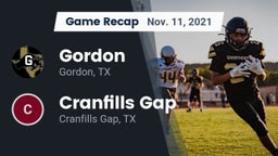 Recap: Gordon  vs. Cranfills Gap  2021