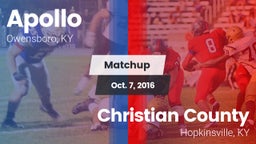 Matchup: Apollo vs. Christian County  2016