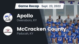 Recap: Apollo  vs. McCracken County  2022