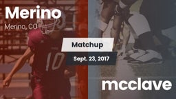 Matchup: Merino vs. mcclave 2017