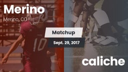Matchup: Merino vs. caliche 2017